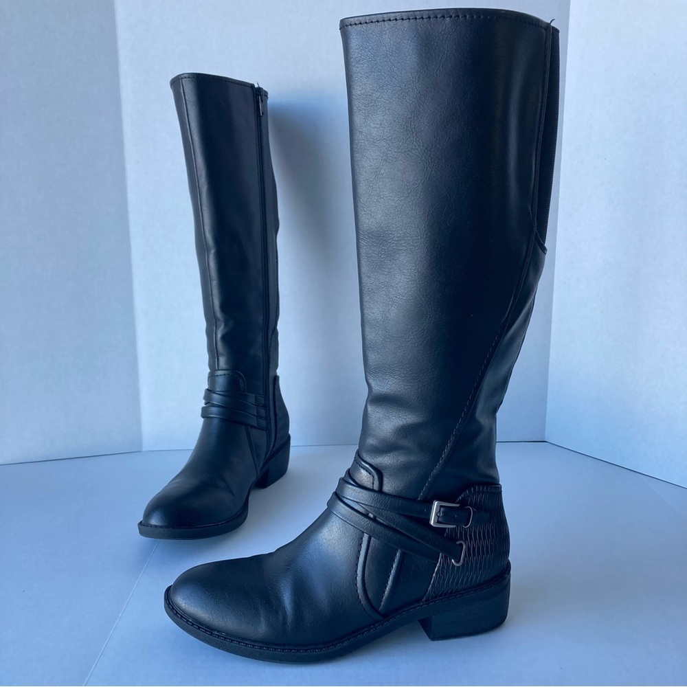 BareTraps Stratford Women‎ Knee High Boots Equestrian Motorcycle Black Size 6.5